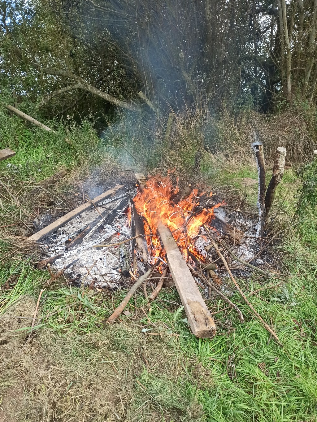 A camp fire church&nbsp;reflection